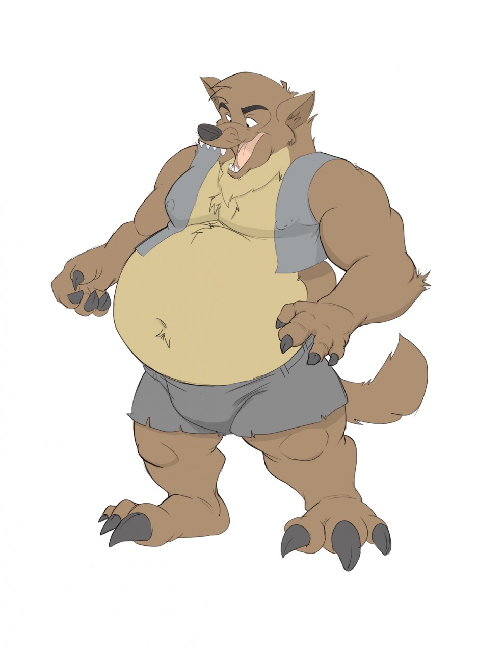 Fat belly wolf