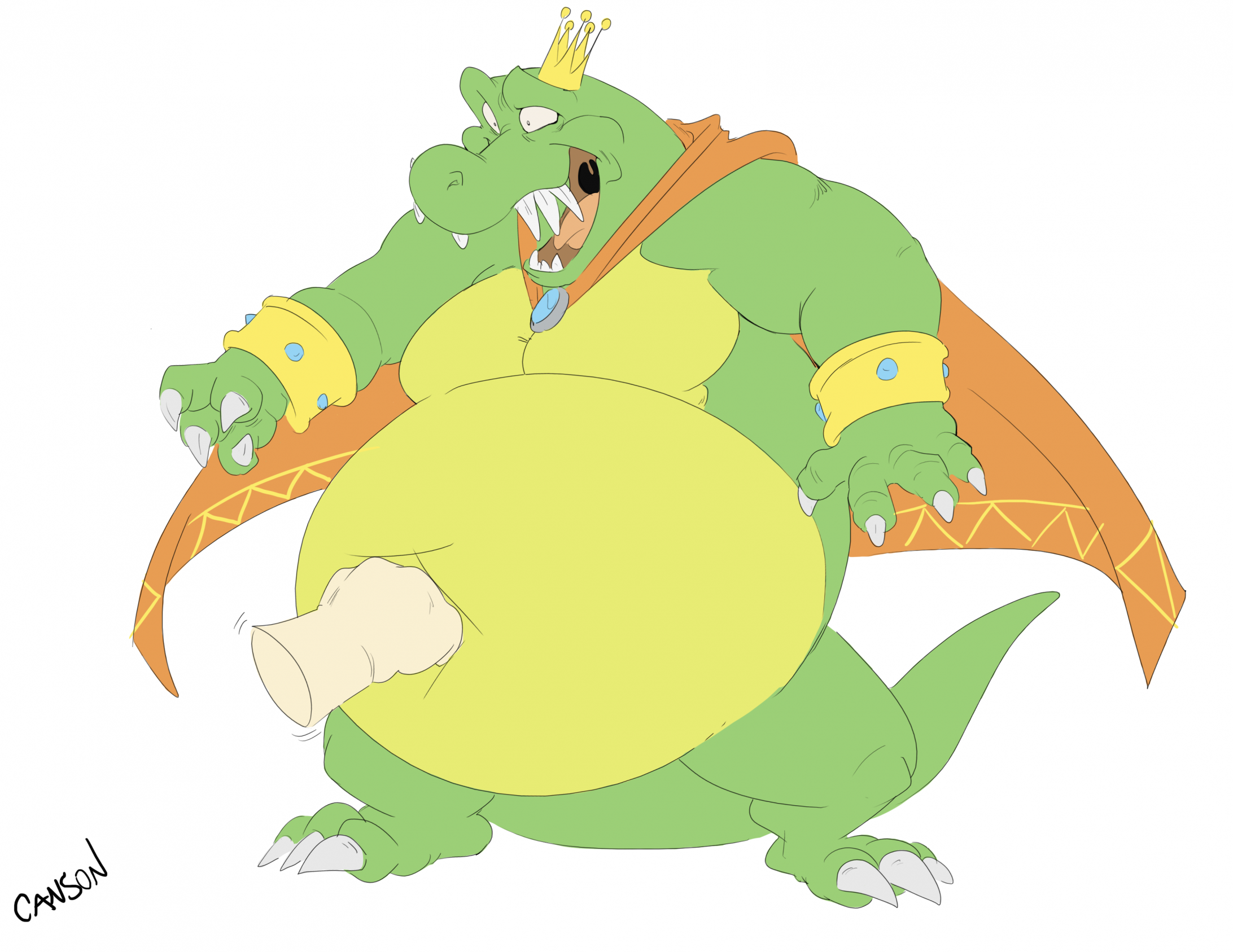 k.rool belly punch by canson -- Fur Affinity [dot] net