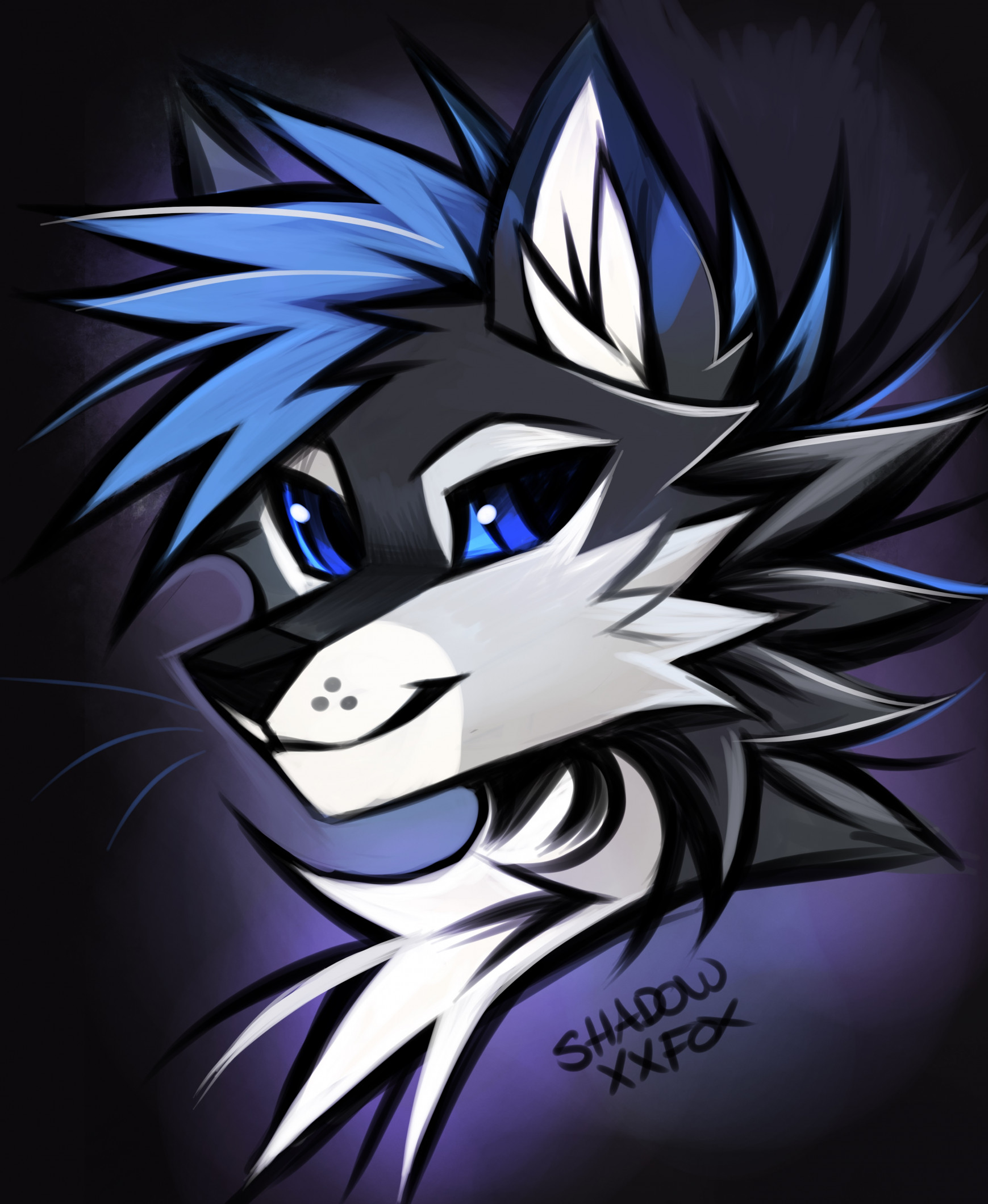 Wusky Portrait by Canvell -- Fur Affinity [dot] net