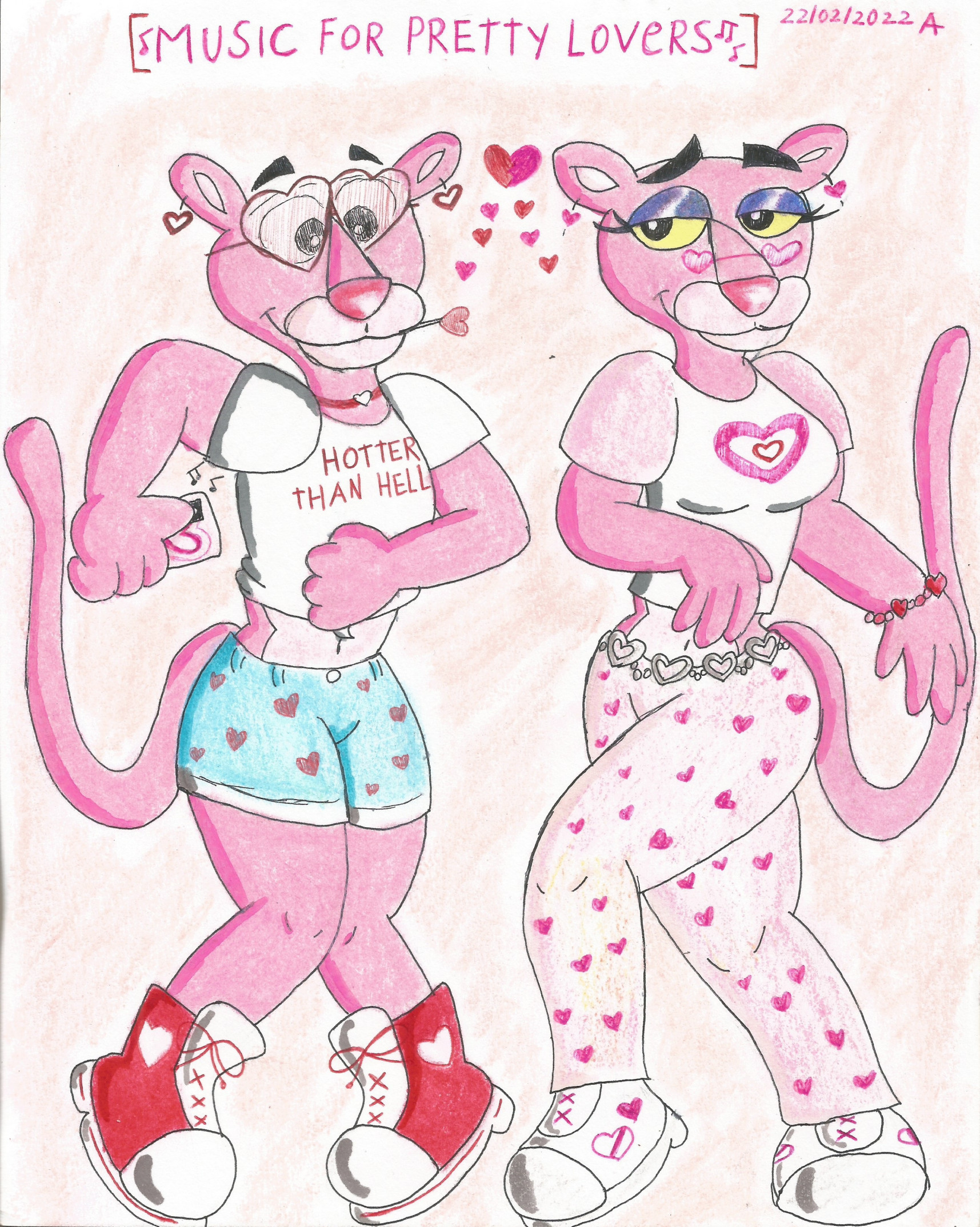 Pink Panters in love by CAPTAIN-CHETO -- Fur Affinity [dot] net