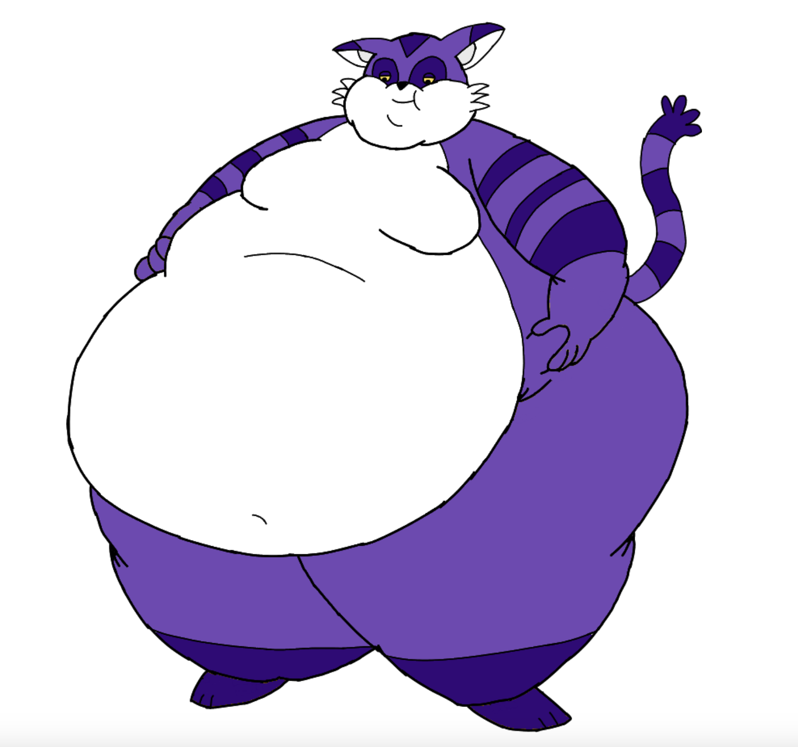 Fat Big the Cat naked by CaptainAura101 -- Fur Affinity [dot] net