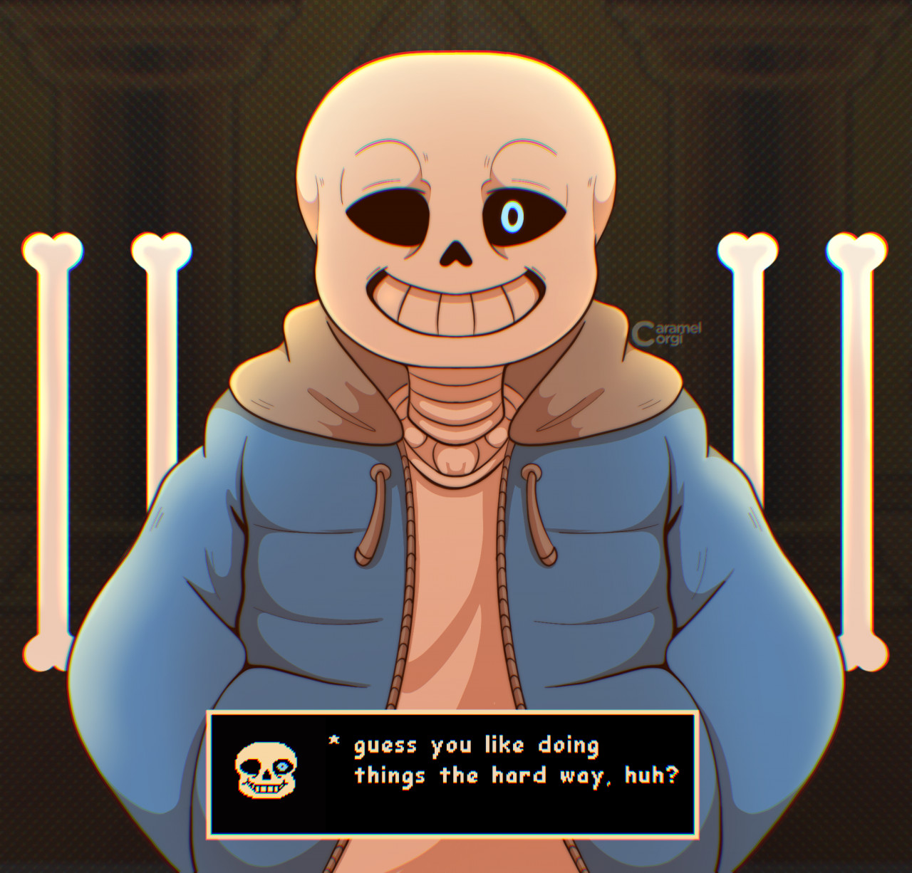 By request of u/megalosansthehuman here's my Horror sans profile, any mire  requests? I have alot of these profiles. This is probably my favourite out  of the entire collection. : r/Undertale