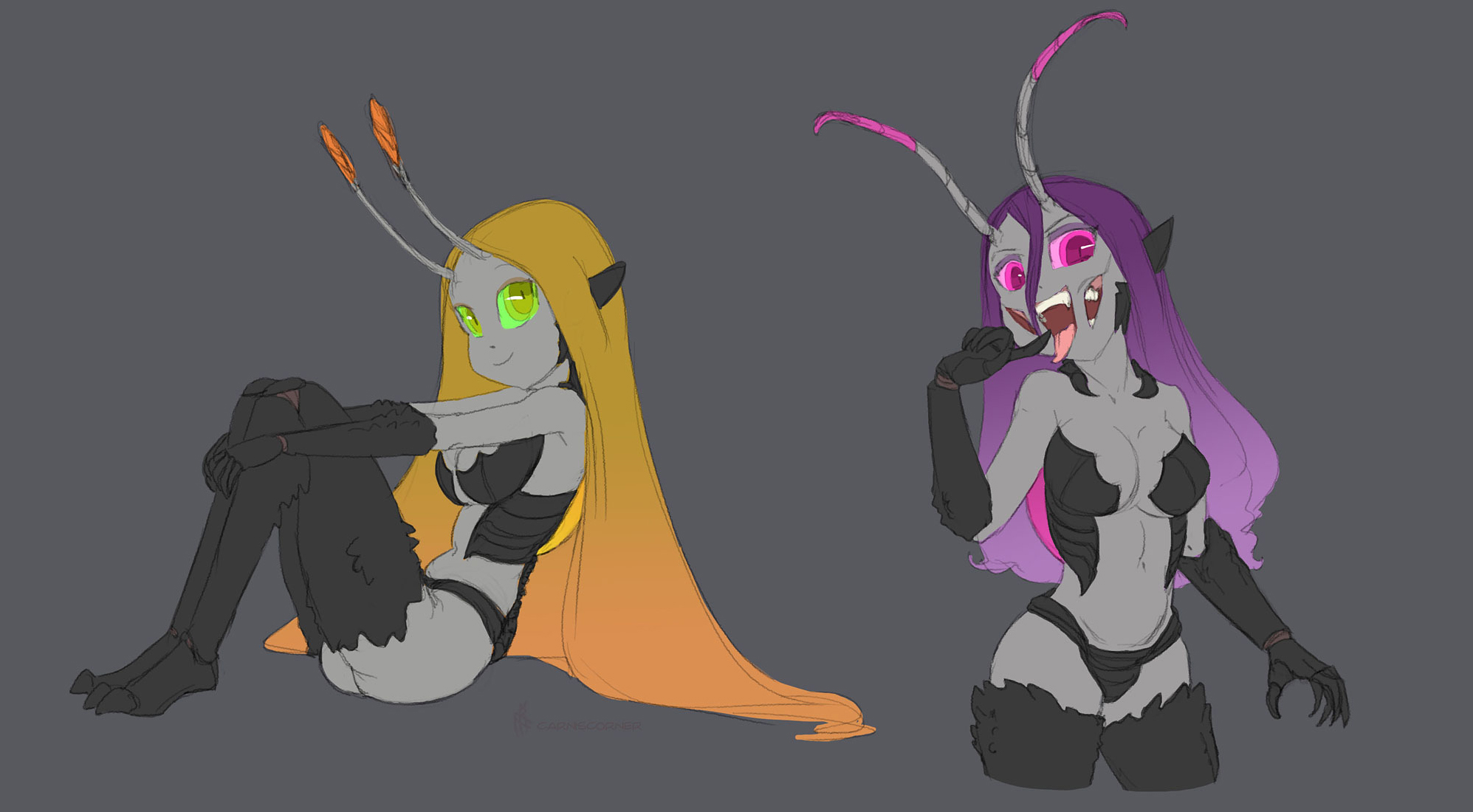 Monster Girl Bug Elves by Carniscorner -- Fur Affinity [dot] net