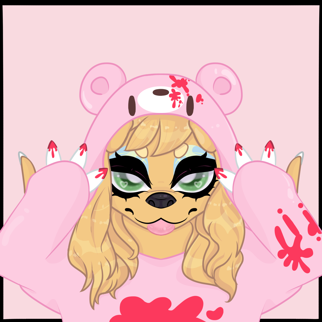 Pink Gloomy Bear Kigurumi