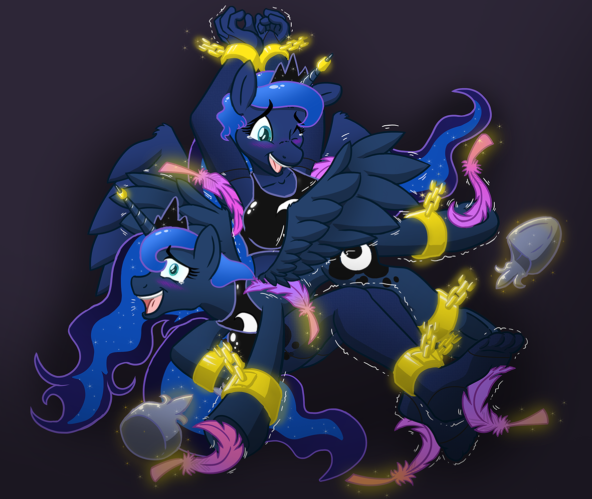 Princess Luna & Princess Luna in the Dungeon by Caroo -- Fur Affinity [dot]  net