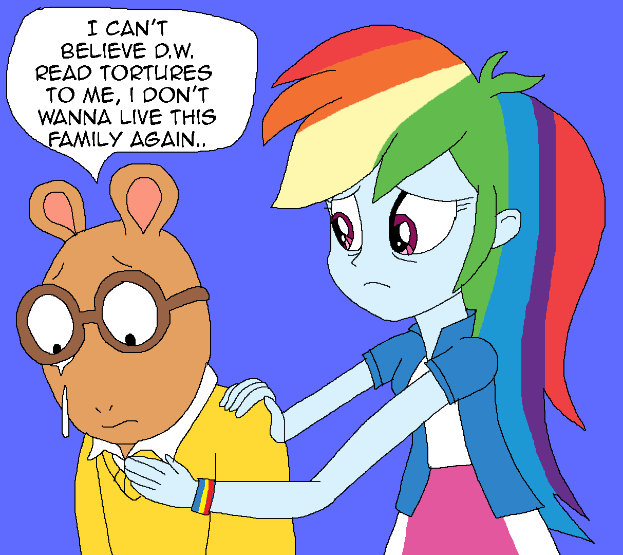 Rainbow Dash Comforting Arthur Read By Cartoonanimefan2000 Fur Affinity Dot Net 8660