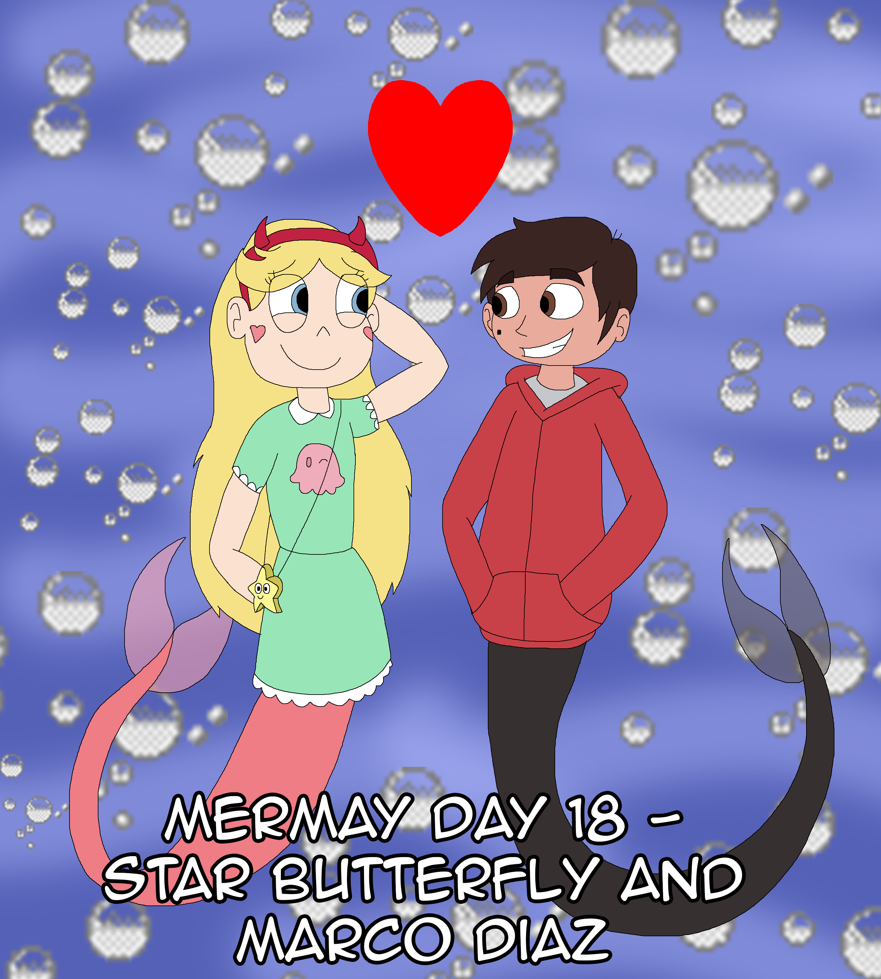 Mermay Day Star Butterfly And Marco Diaz By CartoonAnimeFan Fur Affinity Dot Net