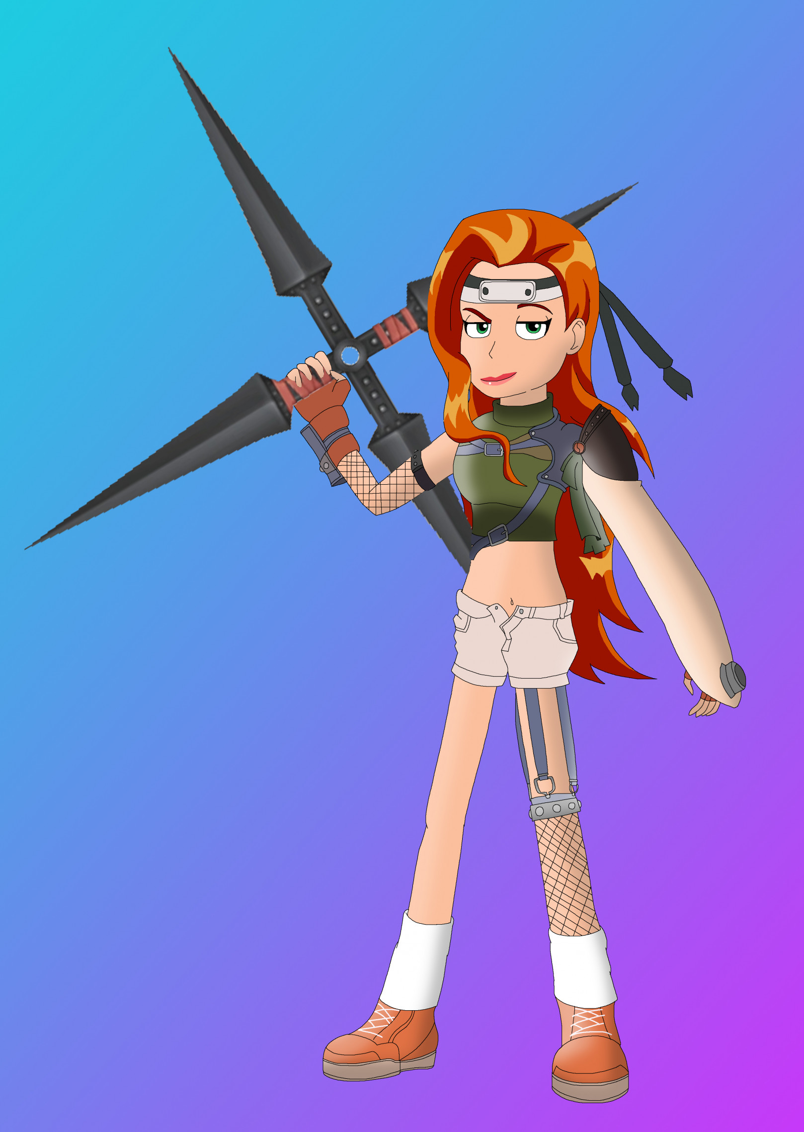 Samantha (Totally Spies) as Yuffie Kisaragi by CartoonAnimeFan2000 -- Fur  Affinity [dot] net