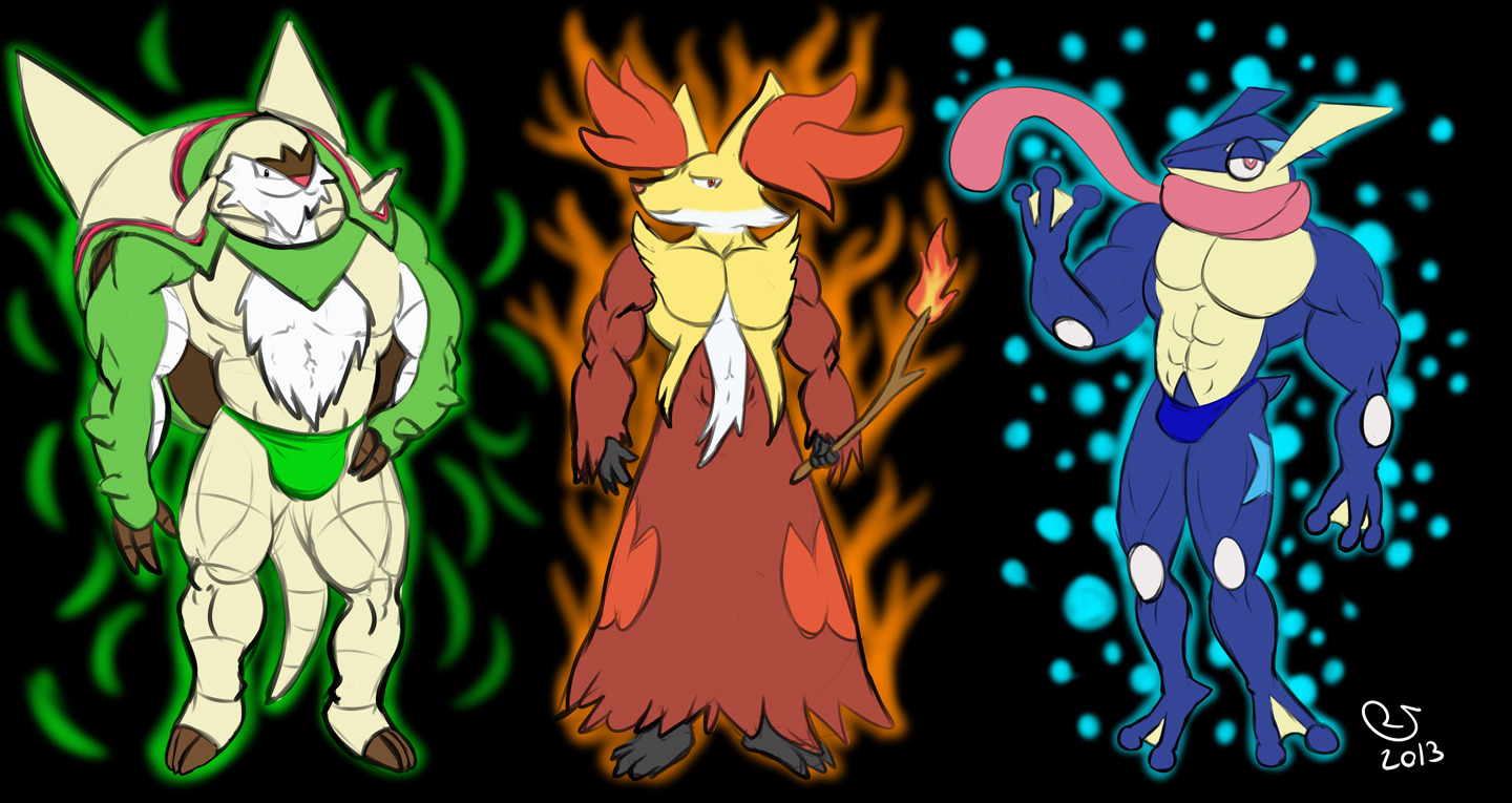 Taking A Look At The Pokémon X & Y Starters Final Evolution