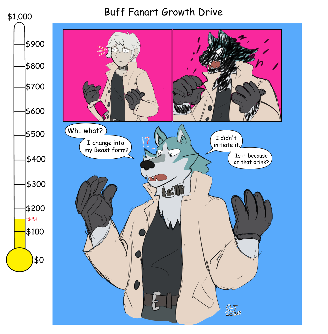 Buff Fanart Growth Drive: Mr. Wolf $1,000 by caseyljones -- Fur Affinity  [dot] net