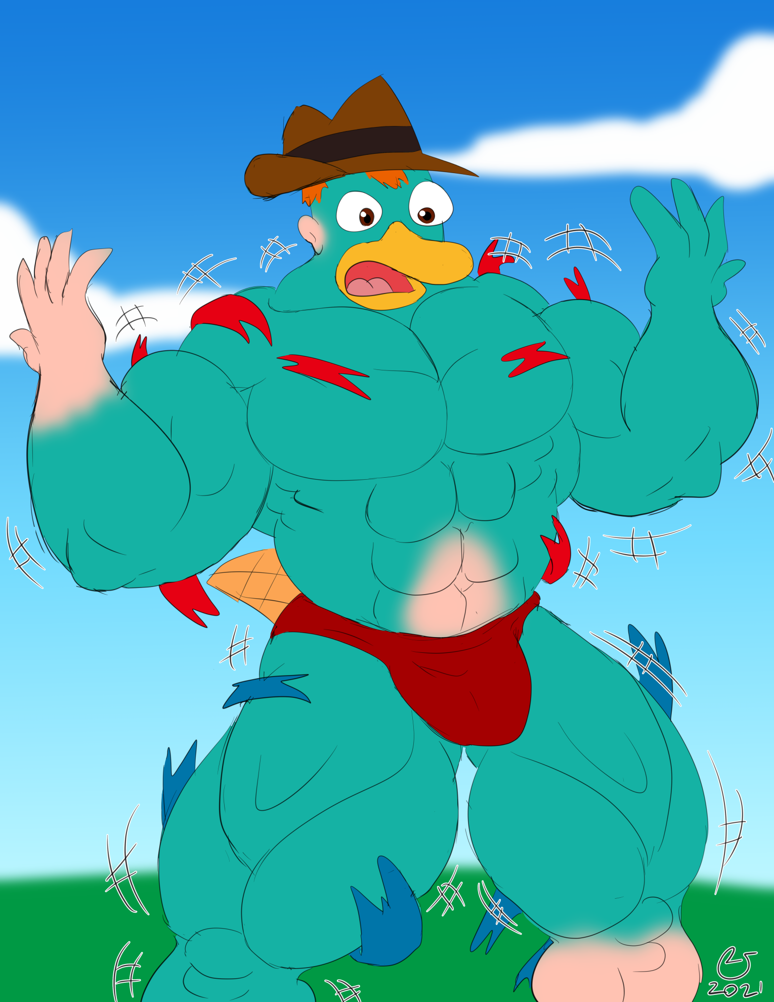 Perry the platypus buff