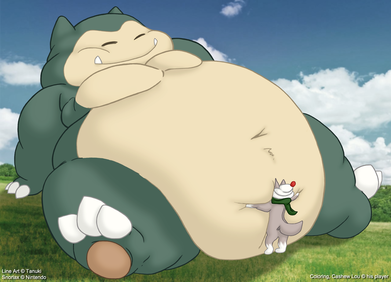 Pokemon. snorlax. tanukisan. 