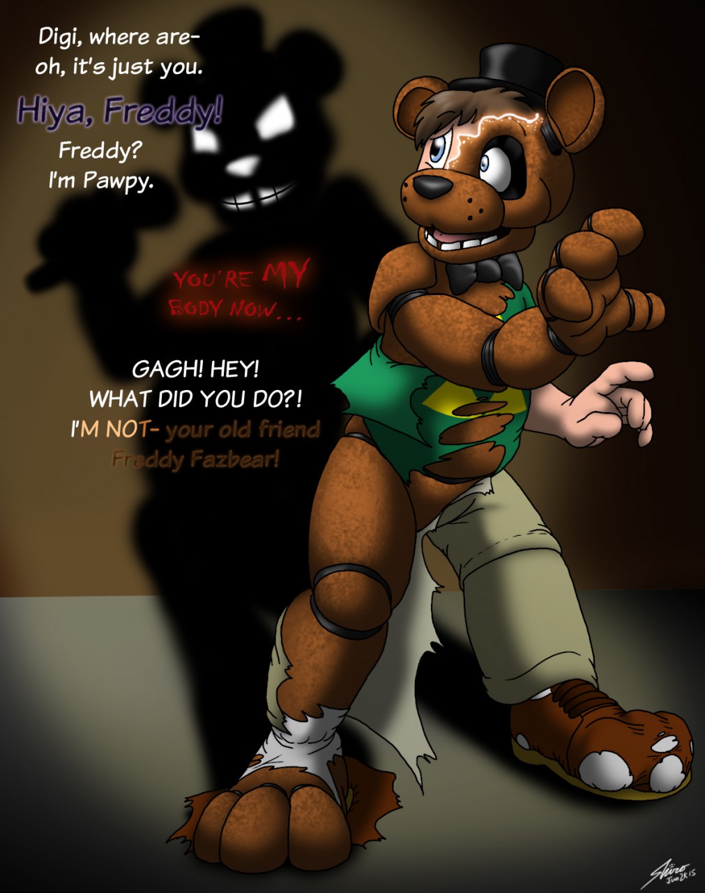 Shadow Freddy stomp by 3nz0 -- Fur Affinity [dot] net