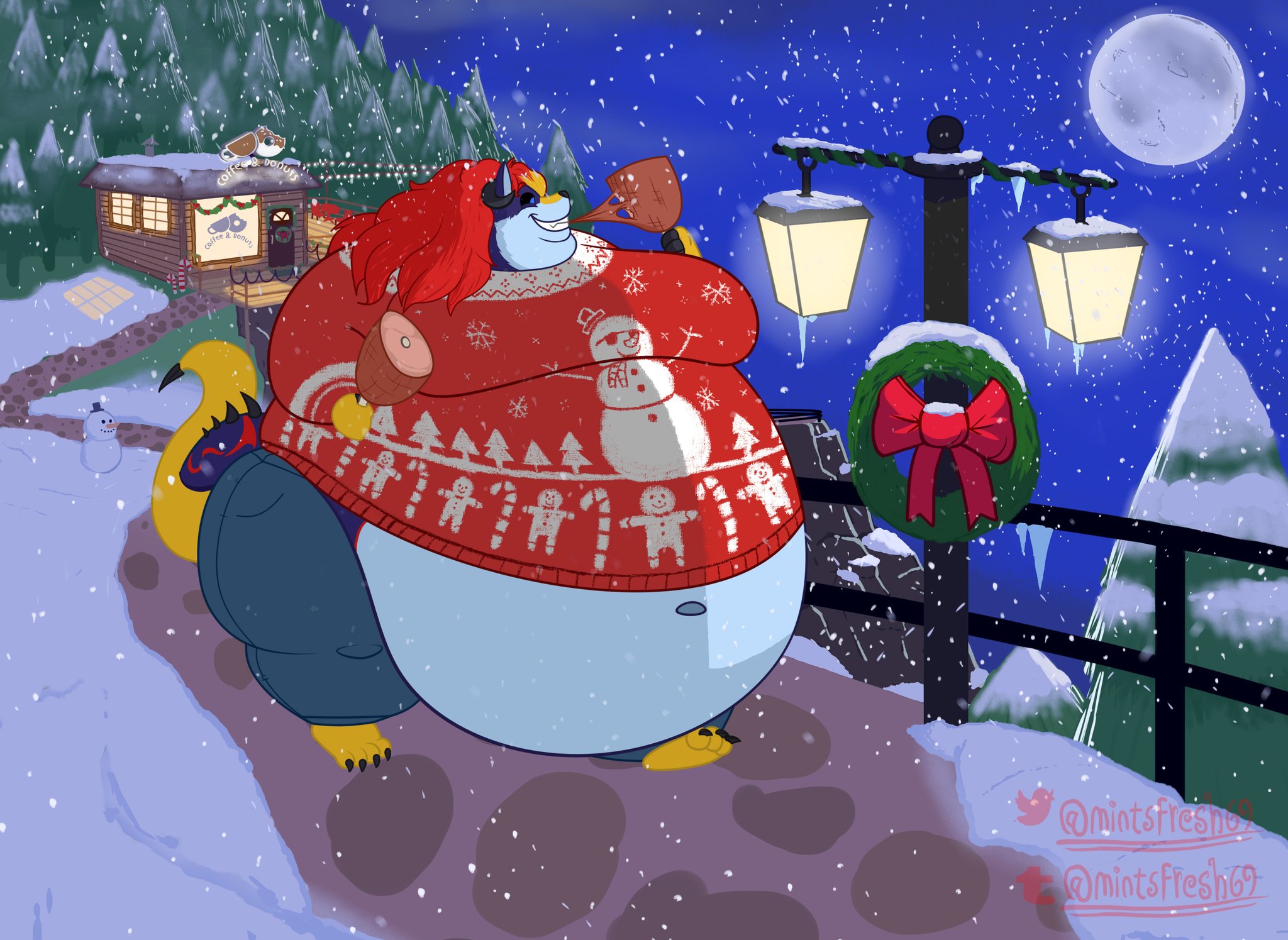 Holiday Festivities (CRED @mintsfresh69) by CaureliaClyde -- Fur Affinity  [dot] net