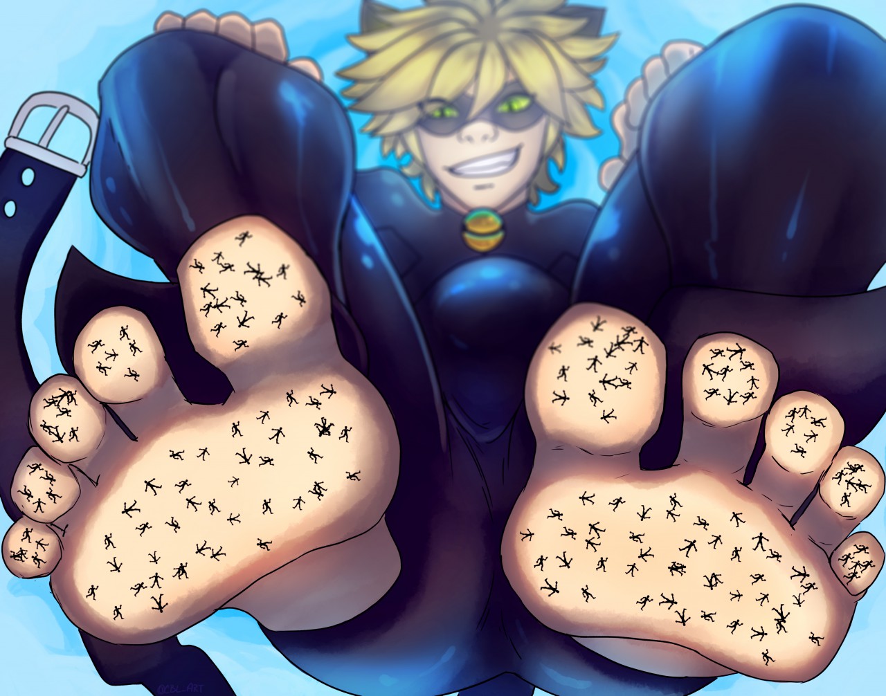 Cat noir feet