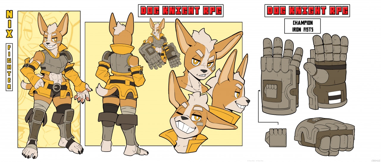 Dog Knight RPG- Nix the Fighter by CeeHaz -- Fur Affinity [dot] net