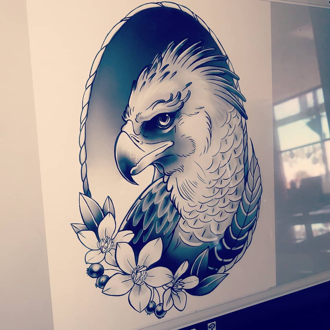 philippine eagle tattoo