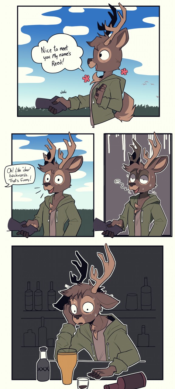 Deer Backwards By Cervinelooks Fur Affinity [dot] Net