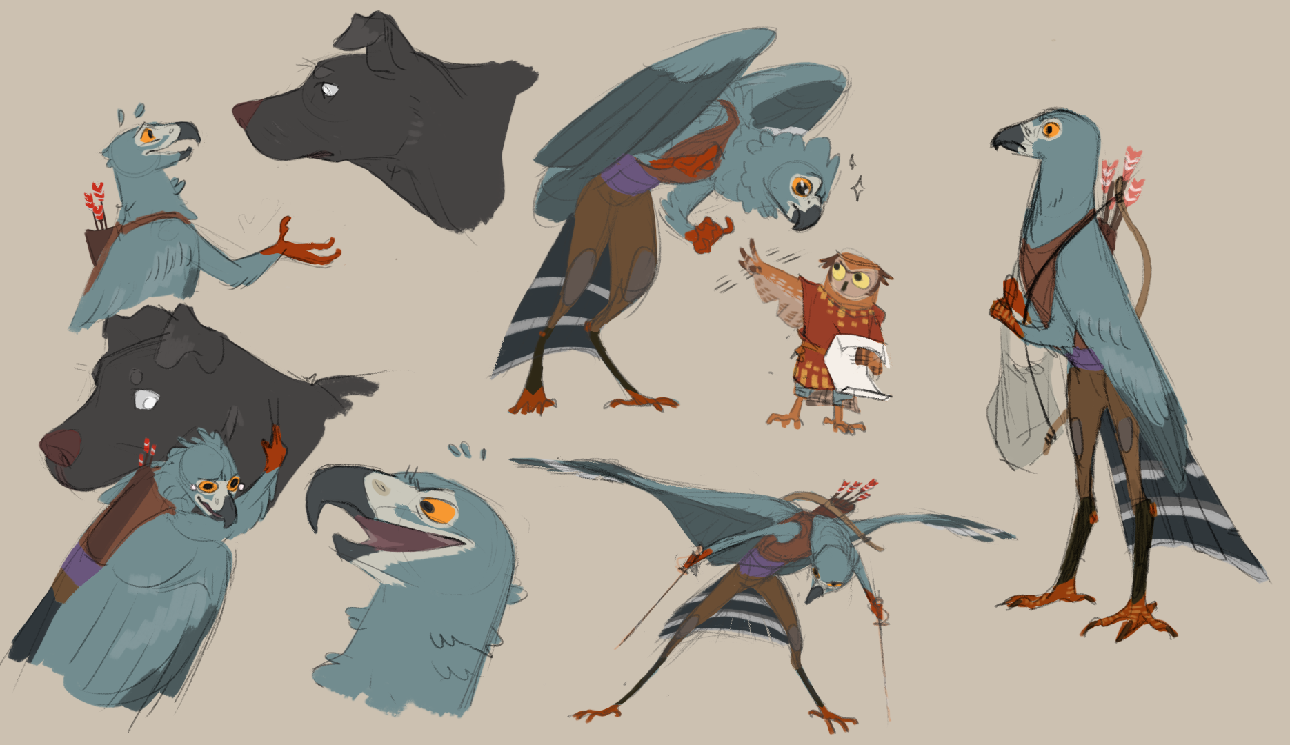 Tsee! Aarakocra design for dnd by cetous -- Fur Affinity [dot] net