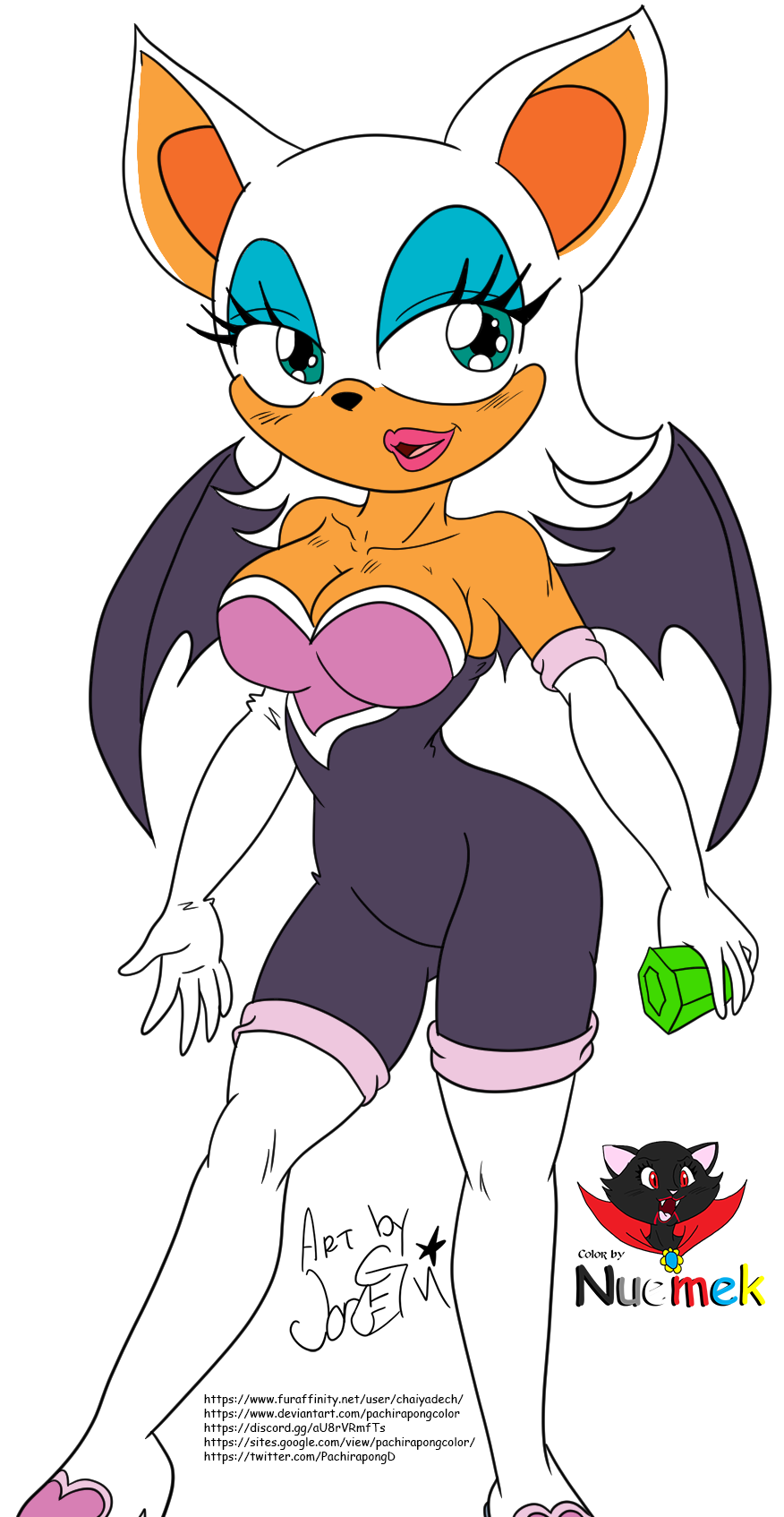 Sonic the Hedgehog: Rouge The Bat (colr) by Chaiyadech -- Fur Affinity  [dot] net