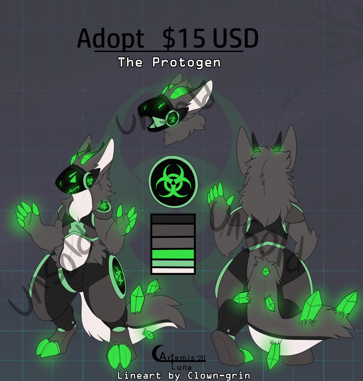 Protogen Head - For Sale by Nitral -- Fur Affinity [dot] net