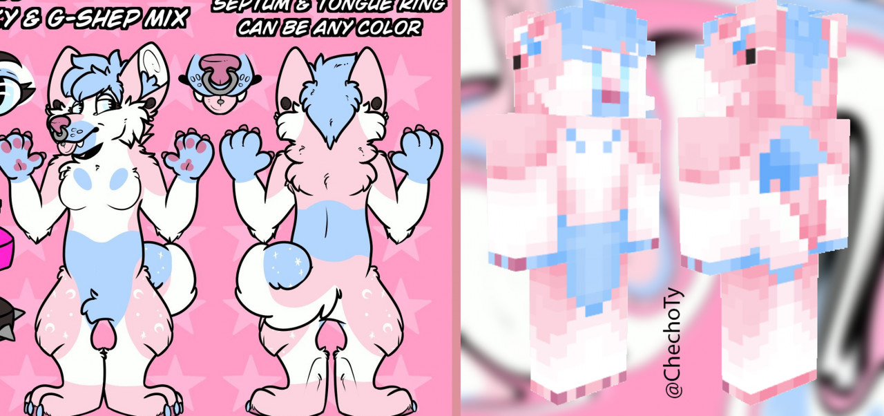 Custom Minecraft Skin Commission KaitoFalonX by CheChito -- Fur