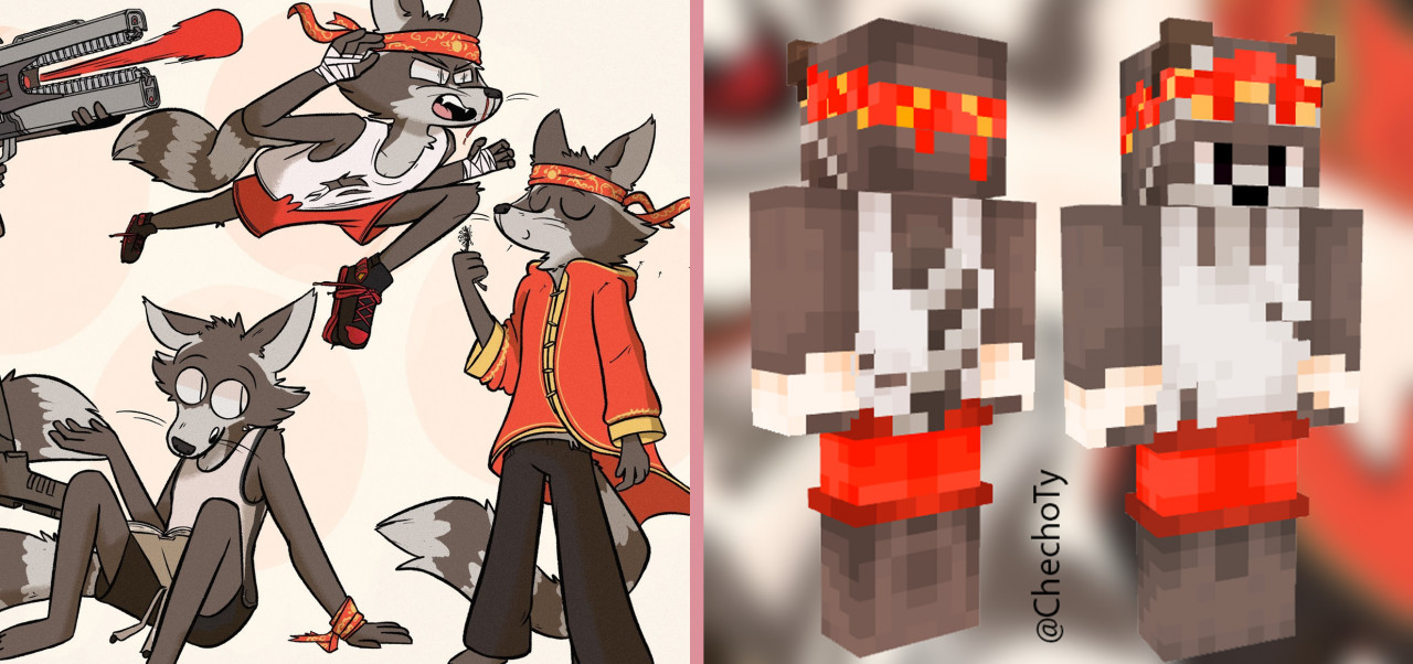 Custom Minecraft Skin Commission KaitoFalonX by CheChito -- Fur