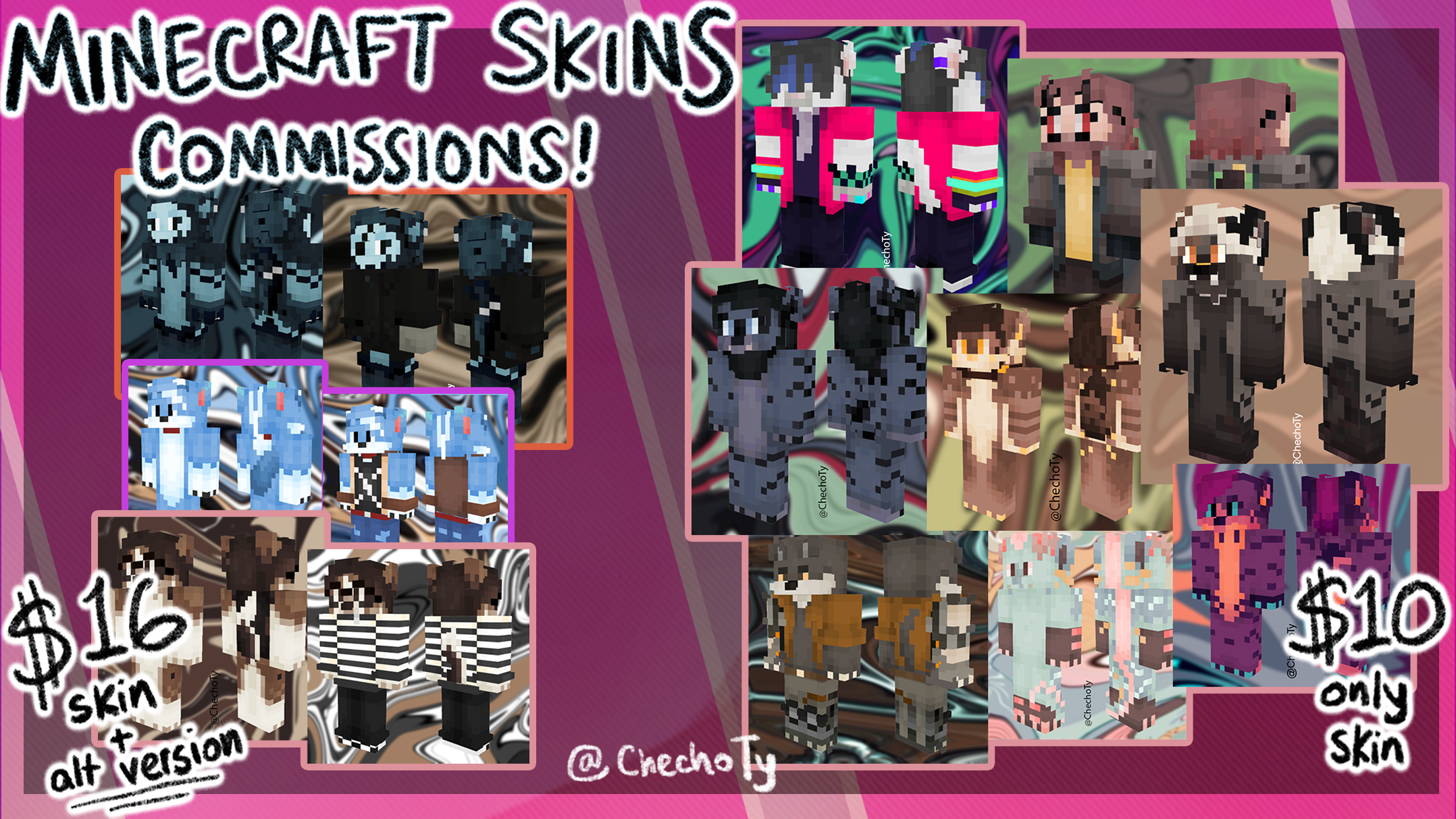 Custom Minecraft Skin Commission KaitoFalonX by CheChito -- Fur