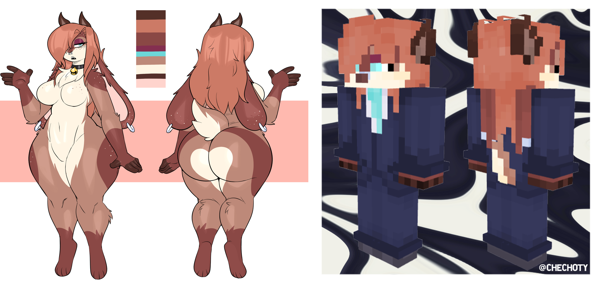 Minecraft Skin Commission PretzelGoat [ALT 2] by CheChito -- Fur Affinity  [dot] net