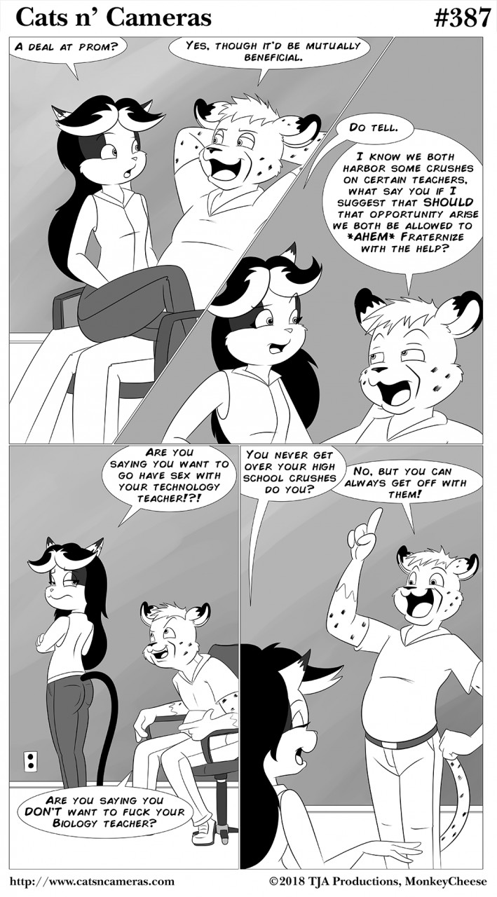 Cats n Cameras Strip #387 - To bang or not to bang! by cheetahjab -- Fur  Affinity [dot] net