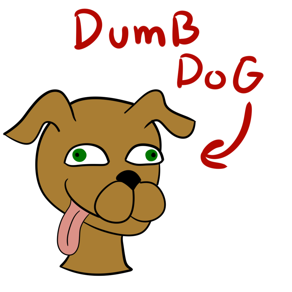 dumb dog cartoon
