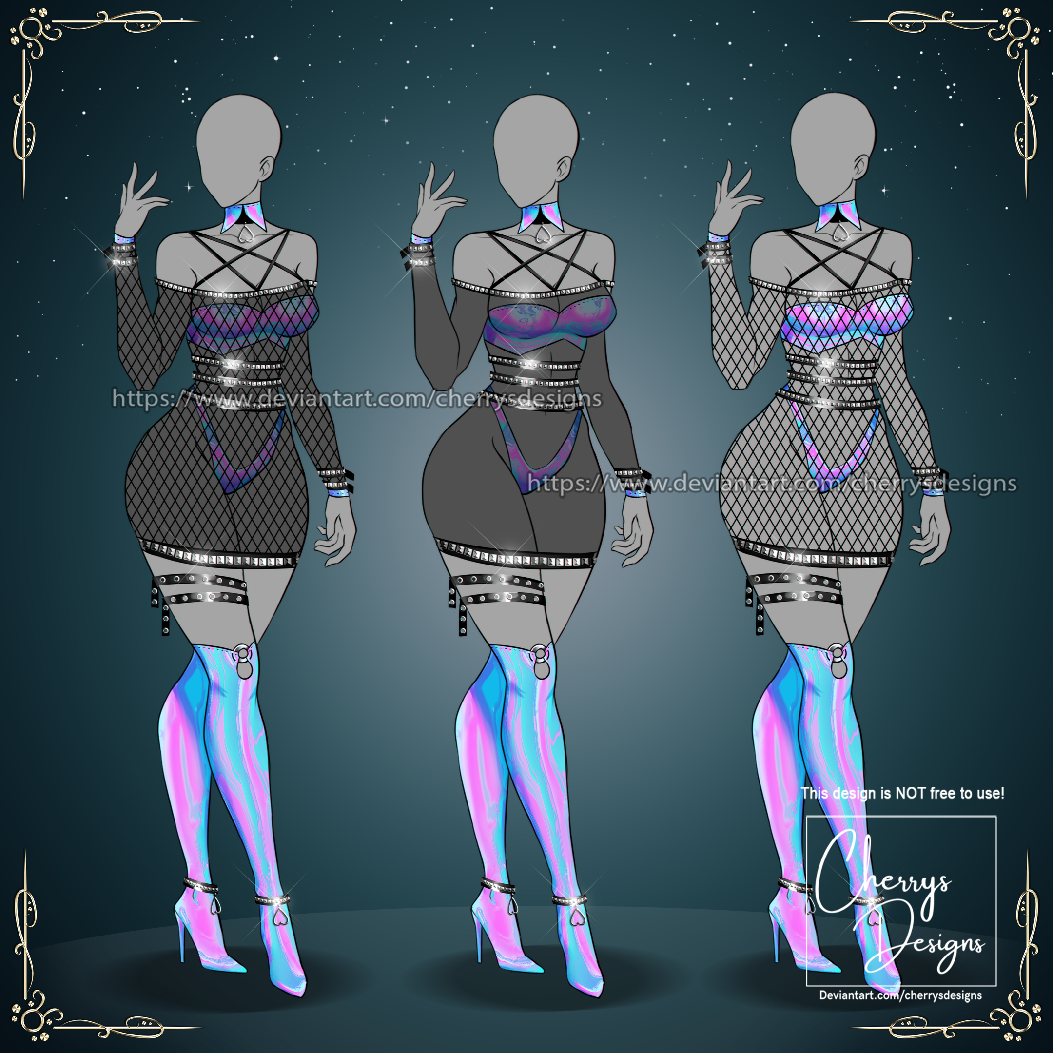 closed) RE-Auction Adopt - Goth Outfit 2 by CherrysDesigns on