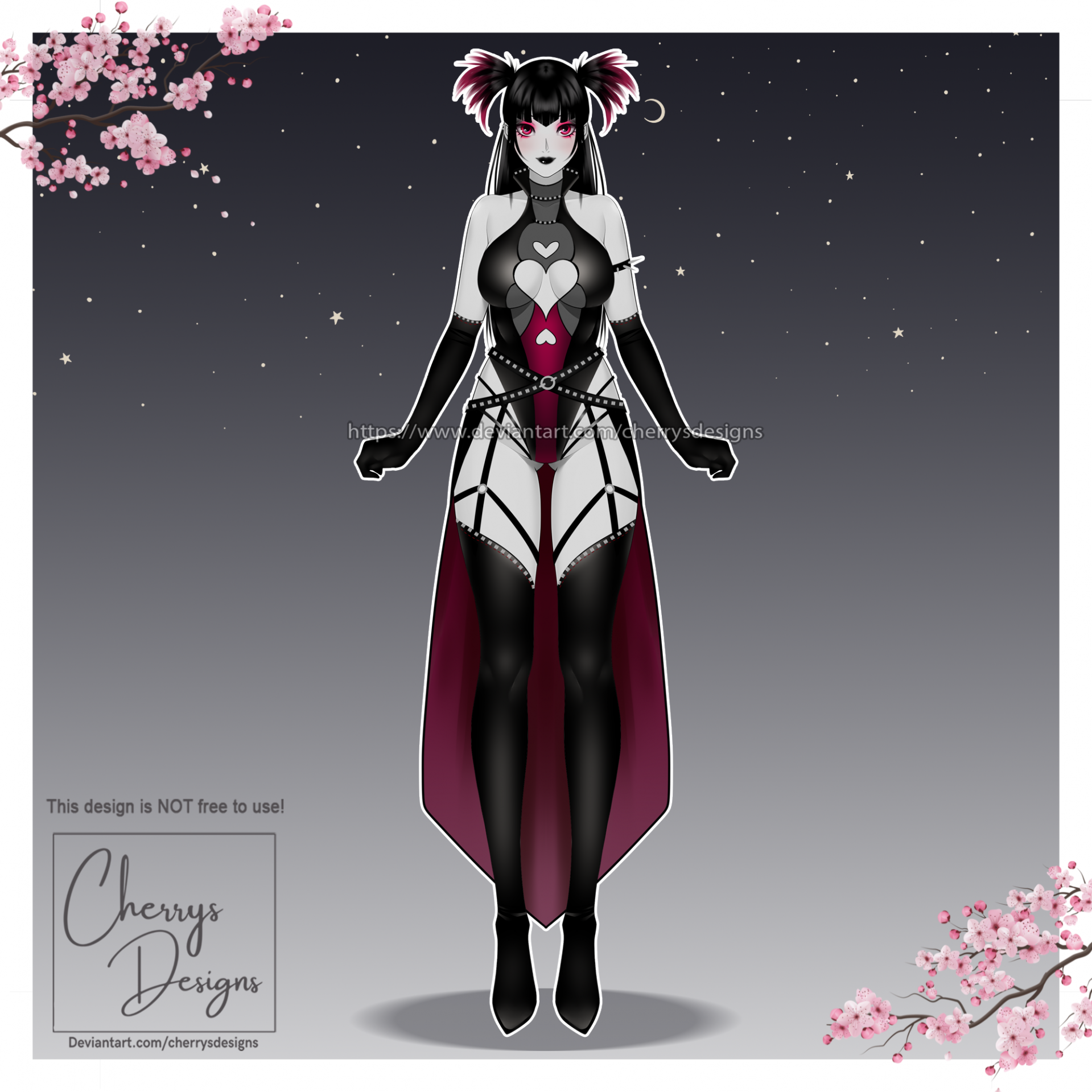 CLOSED) 24H Auction Adopt: Vtuber Goth Mommy by CherrysDesigns -- Fur  Affinity [dot] net