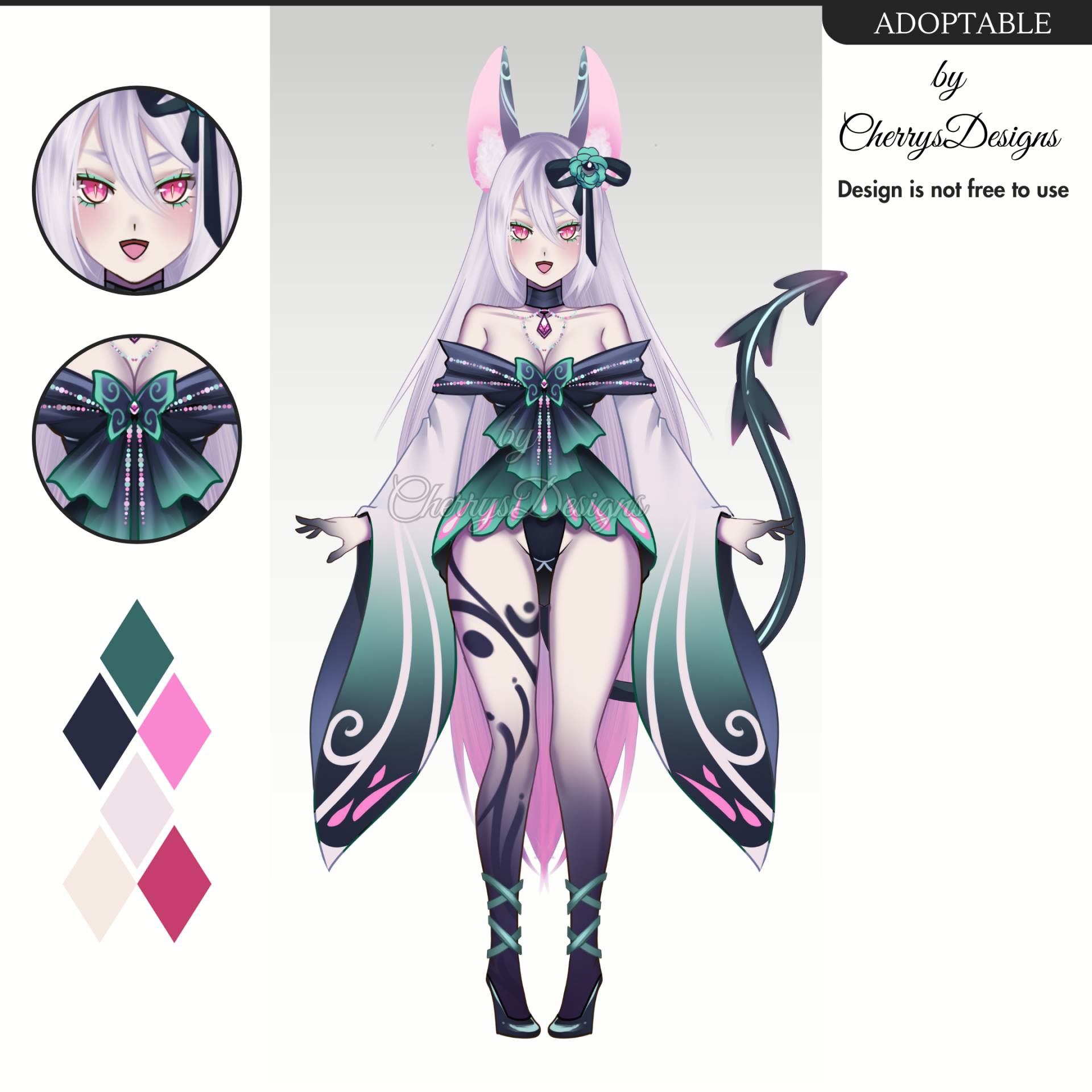 (open) Auction Adopt: Vtuber 5 By Cherrysdesigns -- Fur Affinity [dot] Net