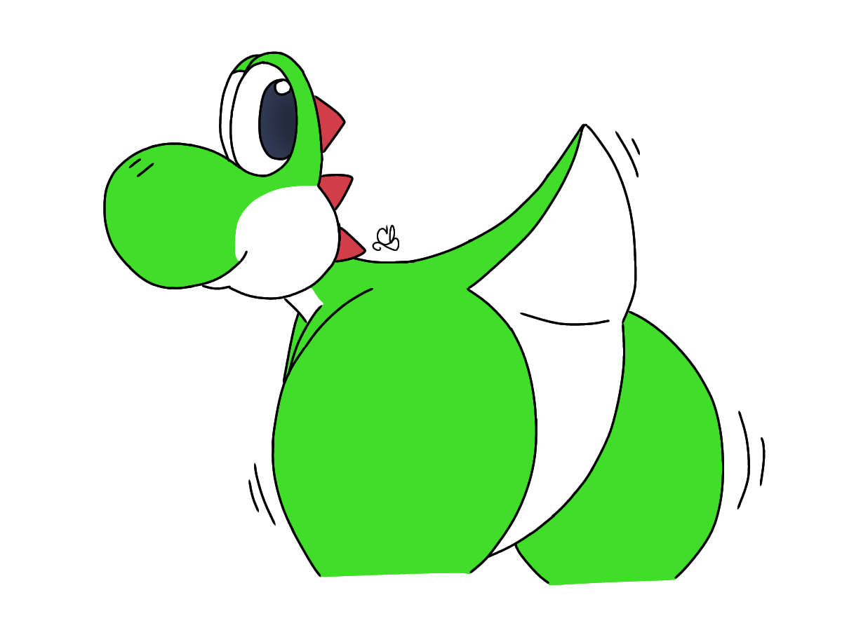 Sticker - Yoshi Egg Butt - Monster