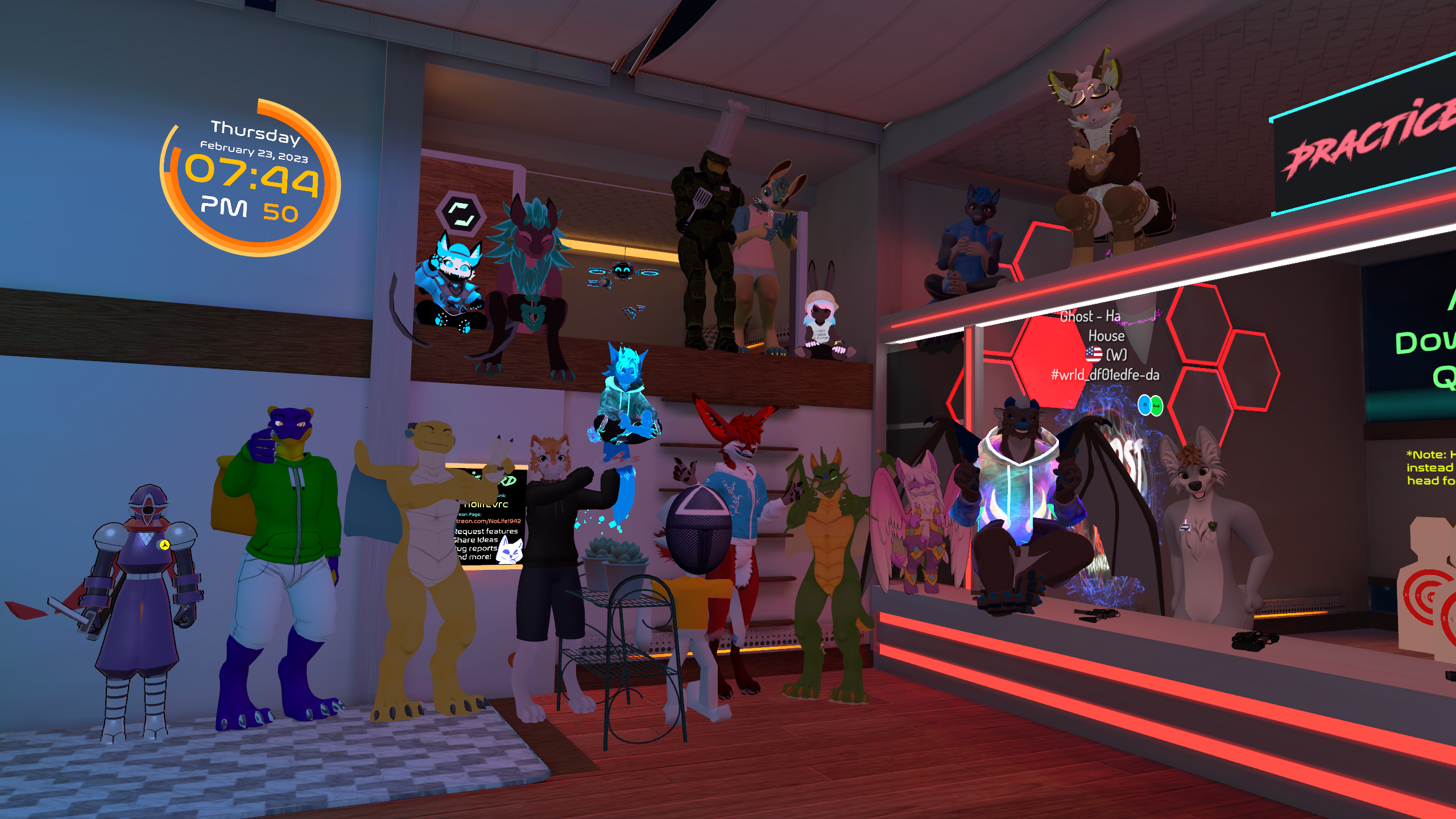 Thursday VRChat Games 02/23/23 - Ghosts And Humans by ChevronTheWolf -- Fur  Affinity [dot] net