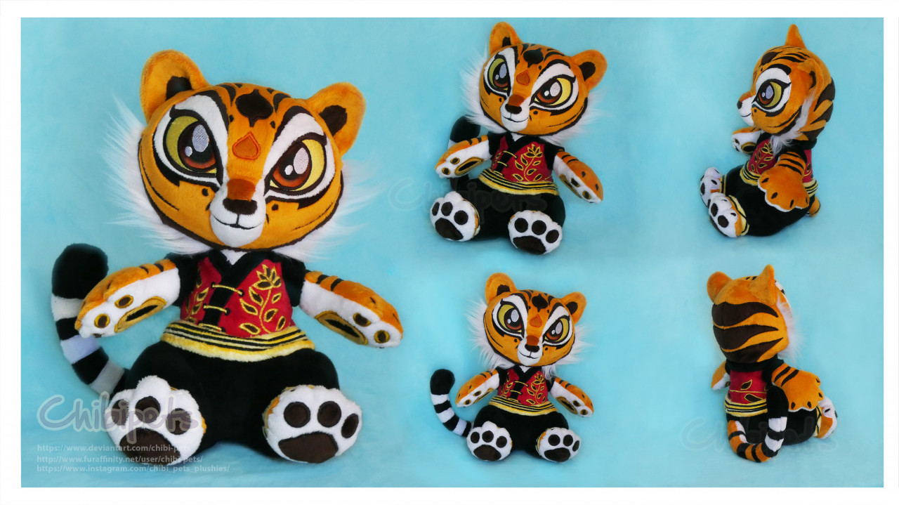 Kung fu sale panda tigress plush