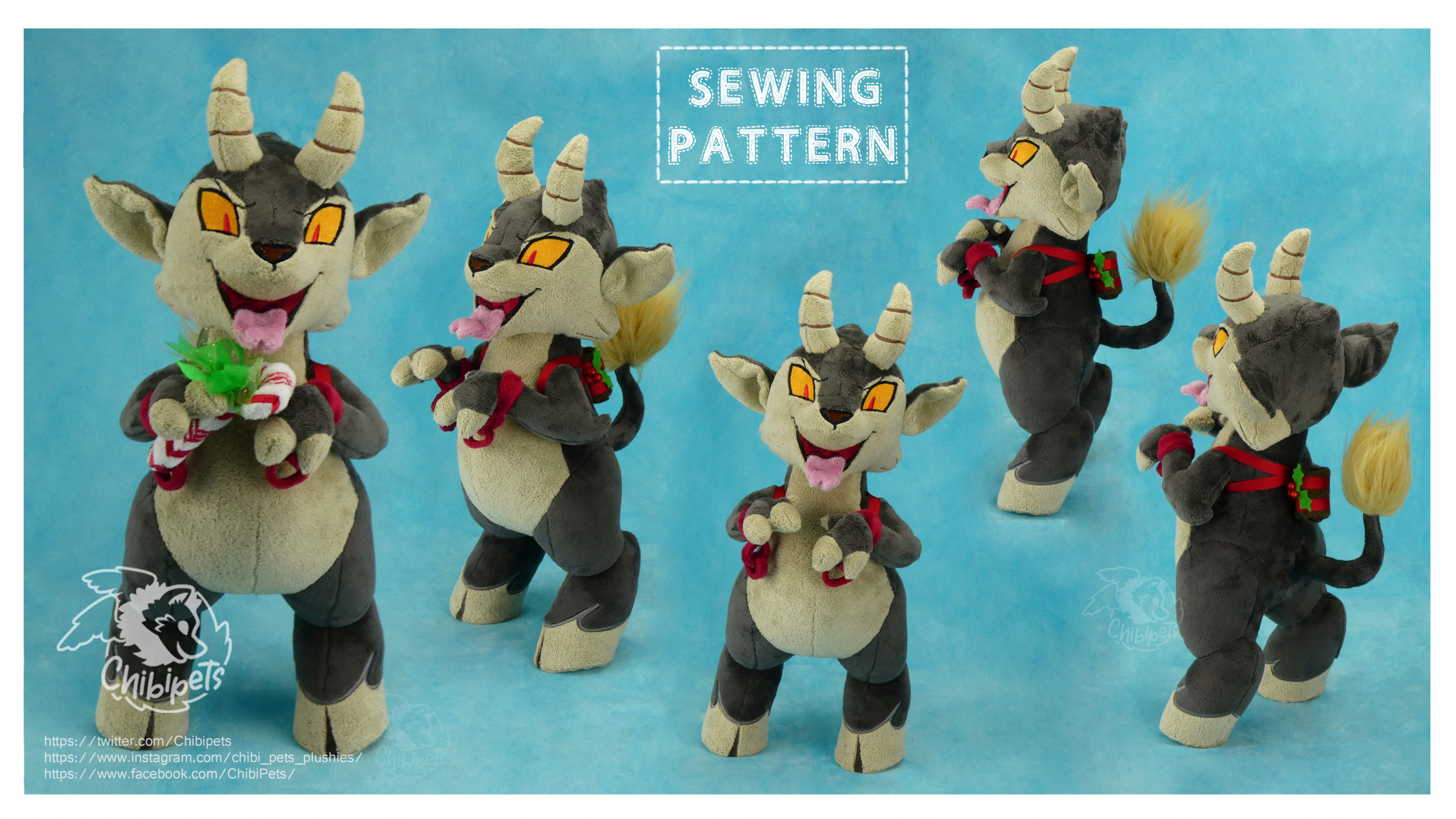 Chibi Krampus Custom Plush by chibi pets Fur Affinity dot net