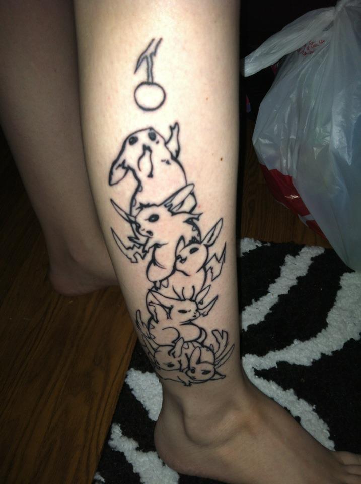 Lovely Pikachu Tattoo Design
