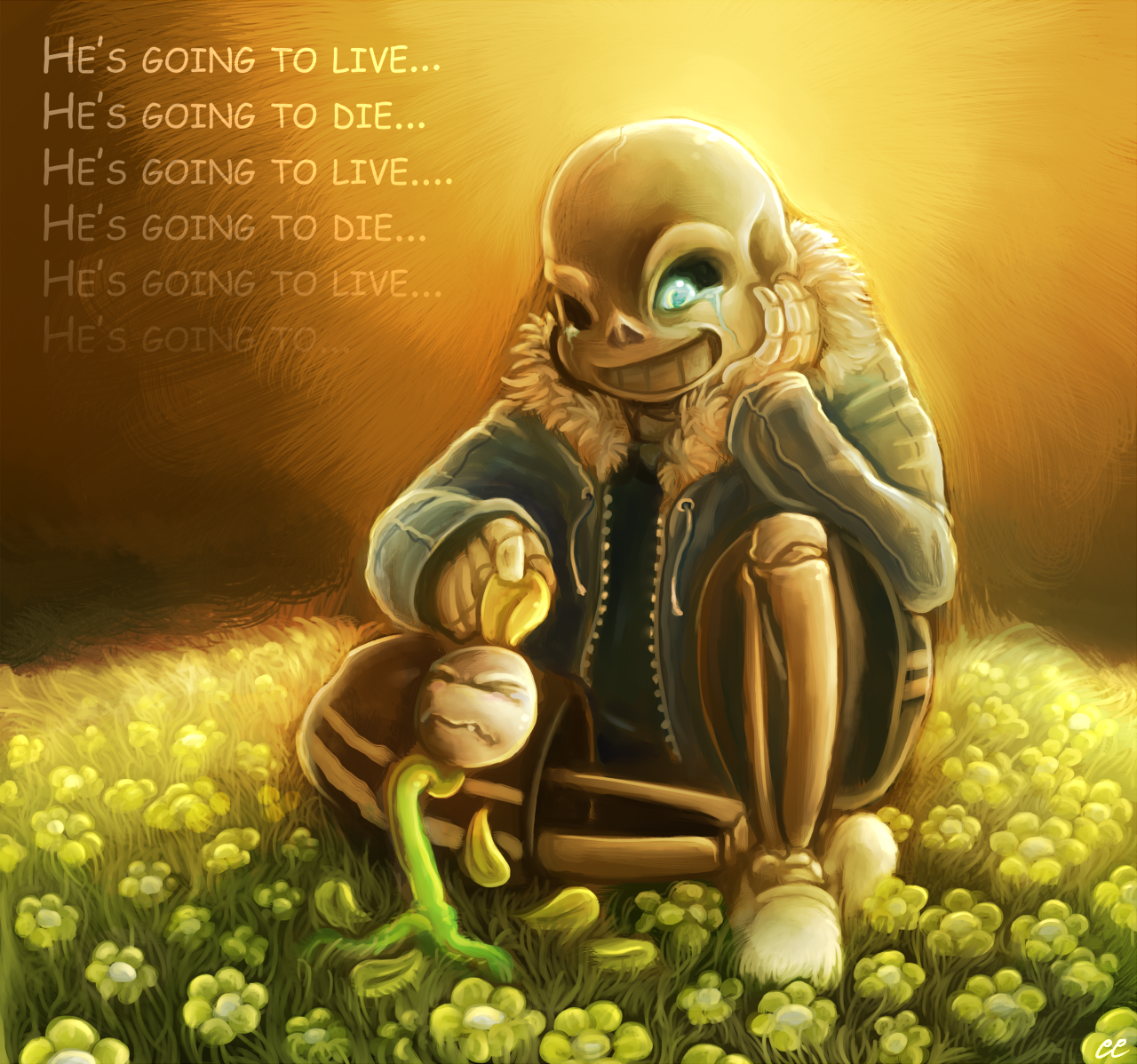Sans And Flowey By Chibity Fur Affinity Dot Net