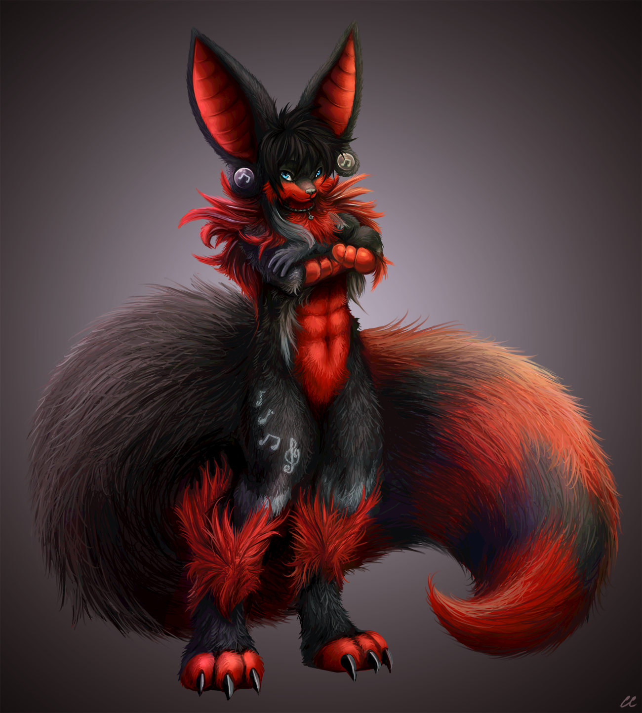 Red furry