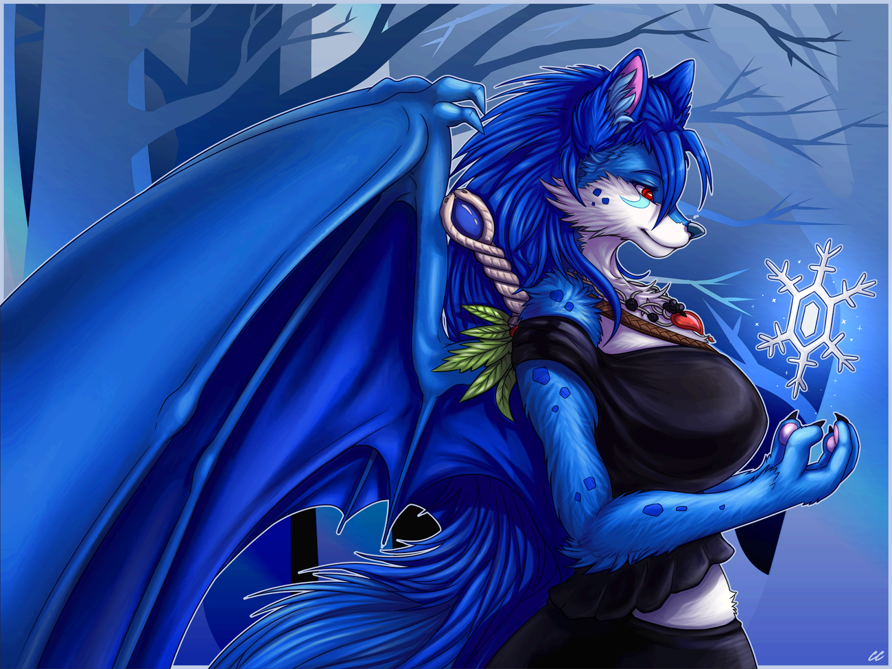 Антро арт. Дракон Антро арт. Blue Dragon girl furry Art.