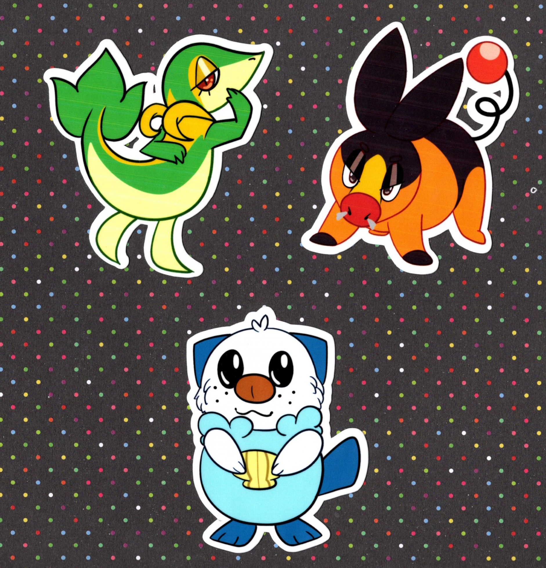 Gen 5 Starters Redesign [Colored] by stranillafennebi -- Fur Affinity [dot]  net