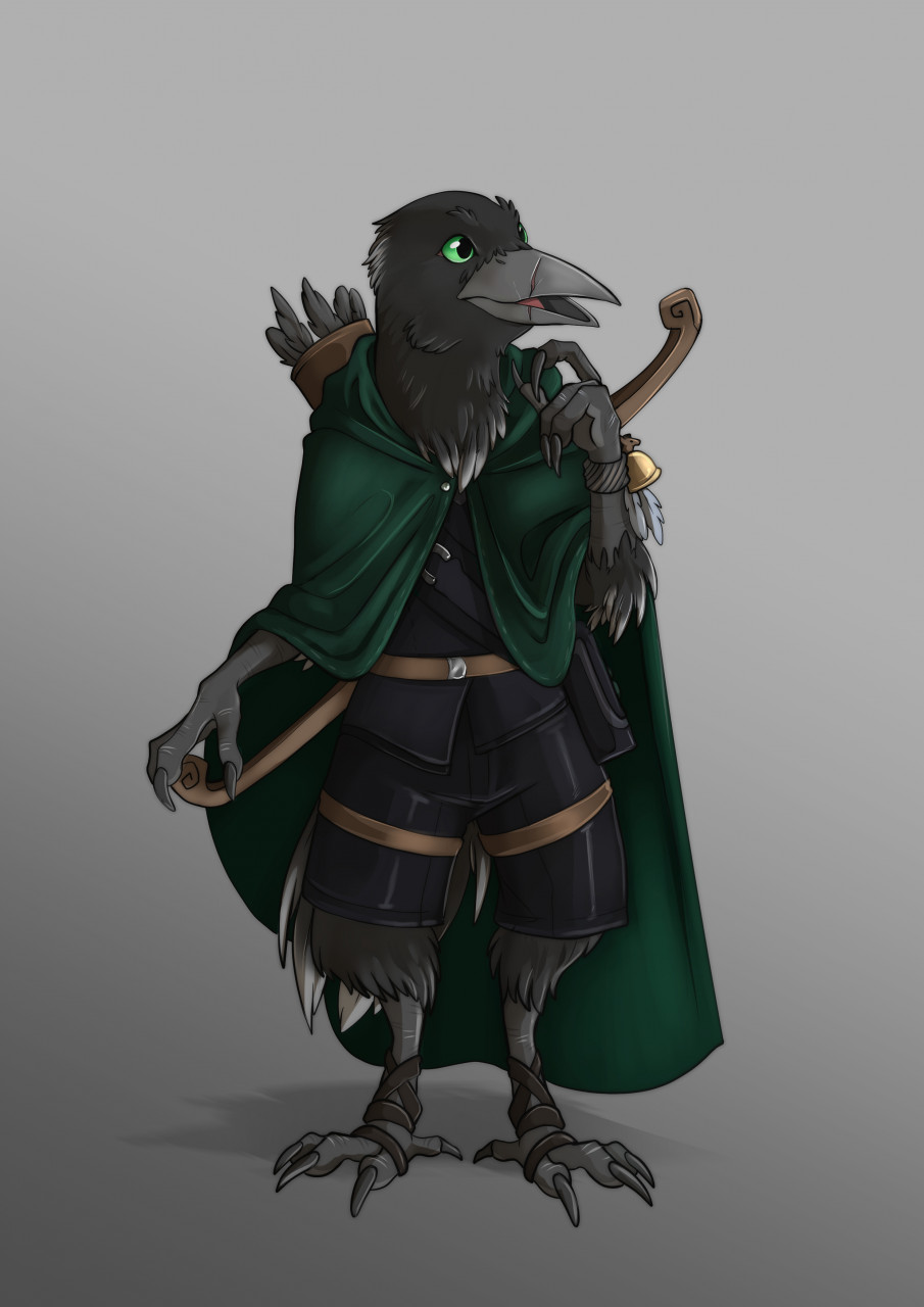 Bleak- Beak - Kenku Rogue - Commission By Chocobanana -- Fur Affinity 