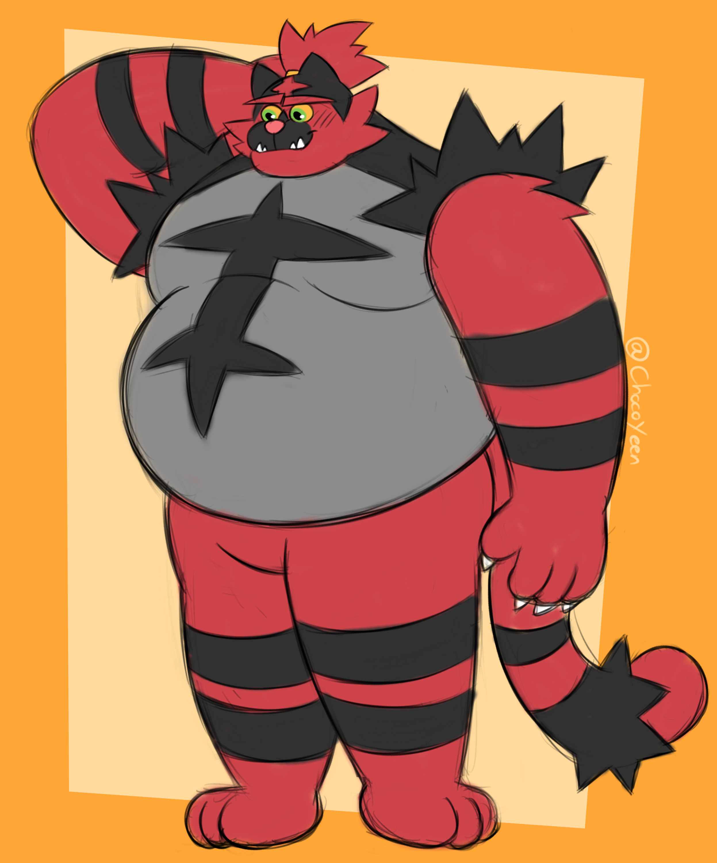 Red chubby dragon pokemon