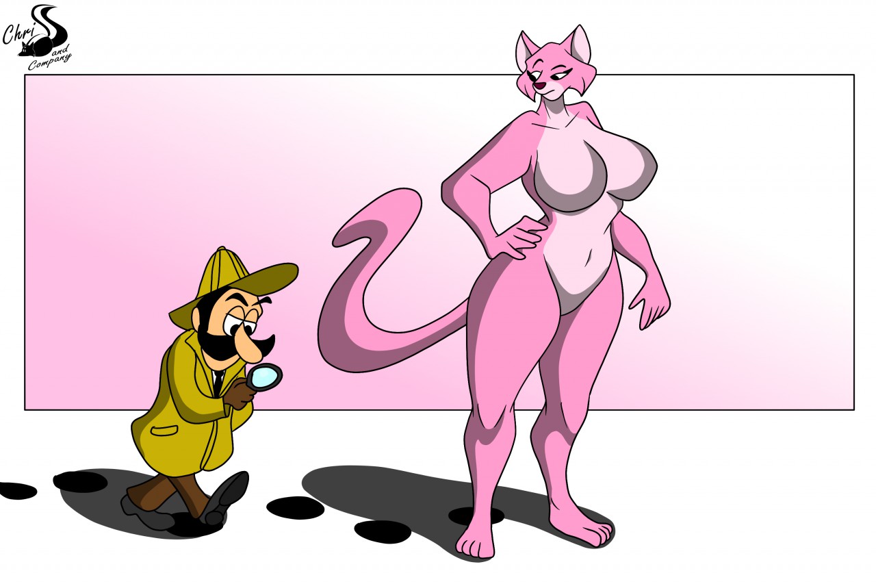 Pink Panther Working Out 1 (The Pink Panther, Fanart) by Lobogriff -- Fur  Affinity [dot] net