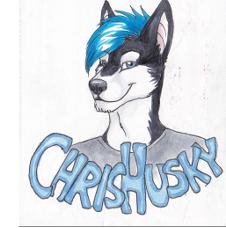 Chris Husky Badge 02 - small gift