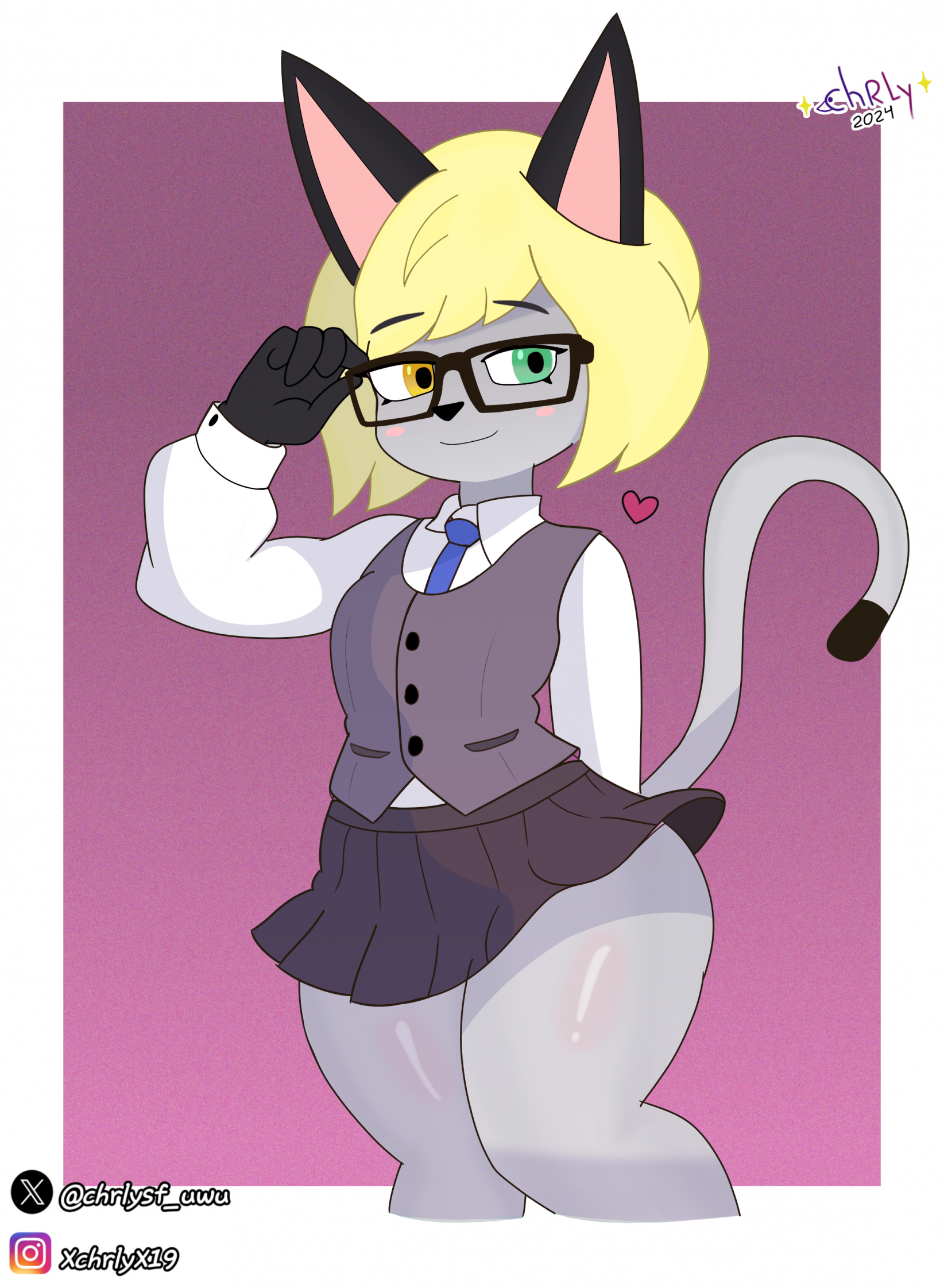 Raymond female from animal crossing by Chrlyuwu -- Fur Affinity [dot] net