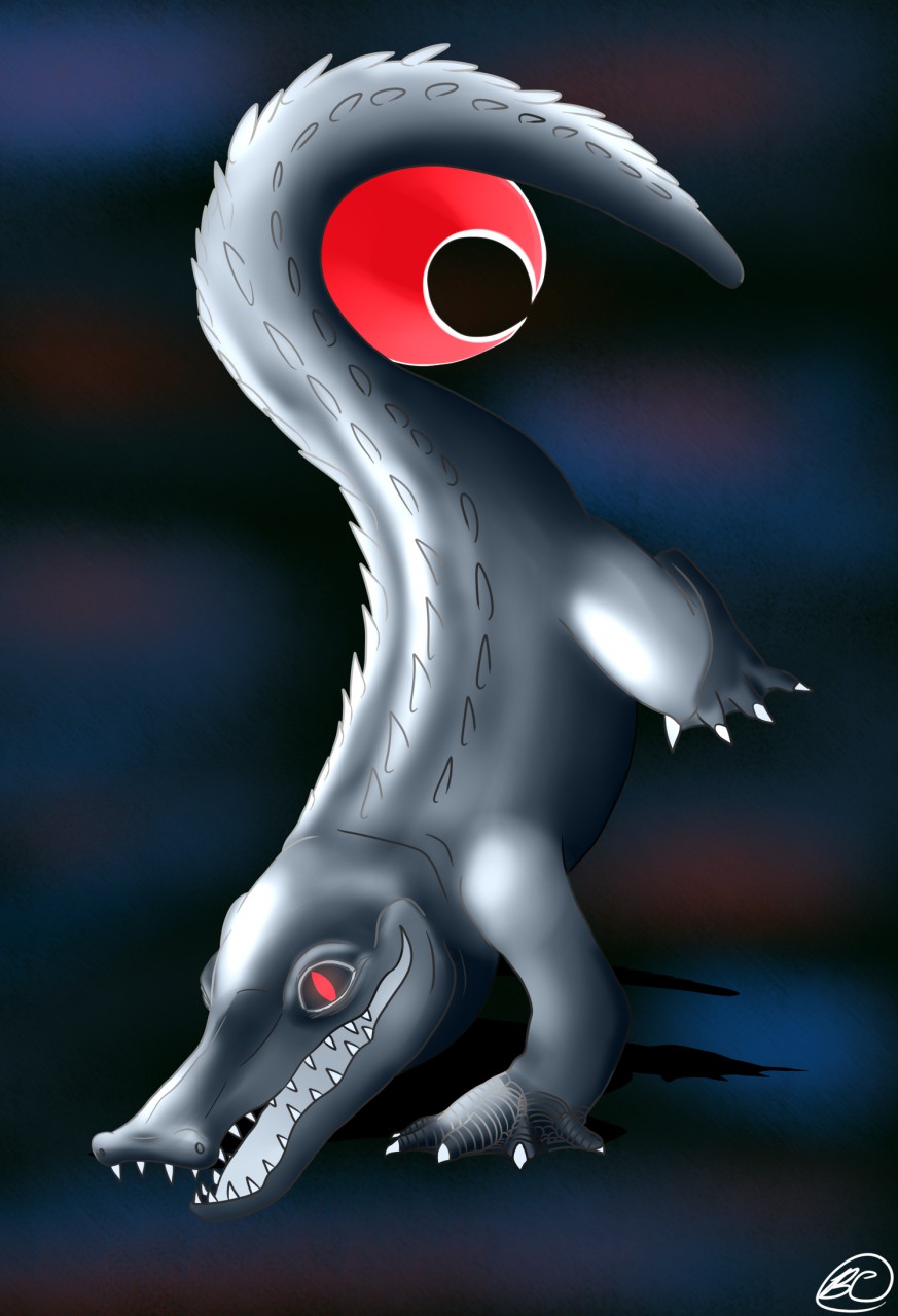 The Moongator by Chromadraco -- Fur Affinity [dot] net