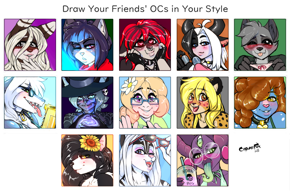 Twitter Meme Draw Your Friends Mutuals Ocs In Your Style By Chromefox Fur Affinity Dot Net